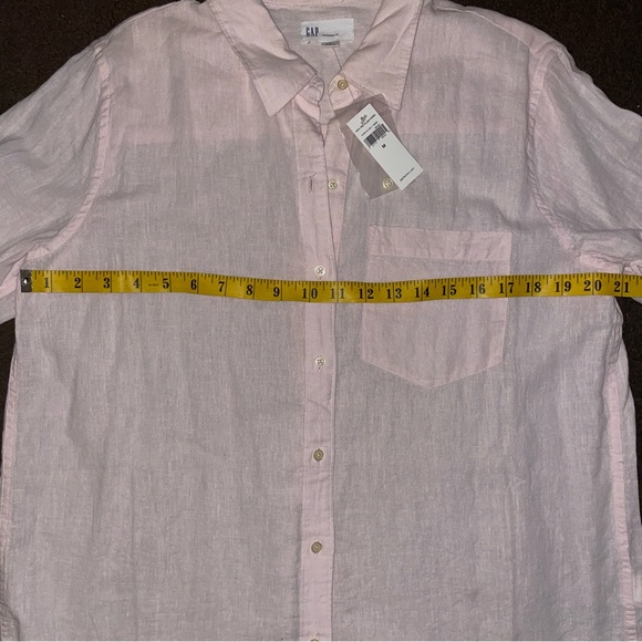 Linen/Cotton Blend Button Down Shirt - Picture 4 of 7